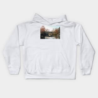 Central Park Bridge Reflection Kids Hoodie